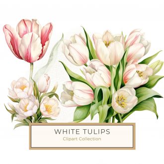 Watercolor Tulips Bouquet Illustration - Perfect for DIY Crafts & Decor, watercolor tulips, floral illustration, spring flowers, digital bouquet, pink and yellow flowers,1556987753