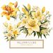 Elegant Yellow Lily Watercolor Clipart for DIY Projects and Decor, yellow lilies, floral watercolor, botanical art, wedding stationery, DIY crafts,1557050517