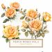 Elegant Watercolor Peach and Blush Rose Bouquet - Romantic Floral Art, watercolor roses, peach flowers, blush floral art, wedding clipart, romantic bouquet,1557061693