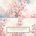 Soft Watercolor Cherry Blossom Digital Paper for Crafts and DIY Projects, cherry blossom, watercolor, digital paper, pastel, spring floral,1638379252