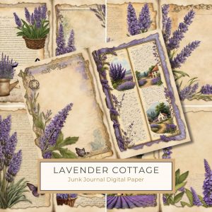 Rustic Lavender Watercolor Digital Paper for Scrapbooking & Crafts, lavender digital paper,vintage scrapbook paper,rustic craft supplies,watercolor lavender art,provence theme design,1685982859