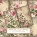 Vintage Watercolor Rose Digital Paper Set - Perfect for DIY Crafts & Scrapbooking, vintage roses, watercolor digital paper, floral scrapbook paper, pink rose designs, shabby chic craft paper,1685993269