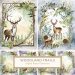 Rustic Watercolor Deer Frame with Greenery - Nature-Inspired Clipart for DIY Projects, watercolor deer, rustic greenery, woodland clipart, DIY decor, boho craft supplies,1712565860