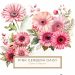 Elegant Watercolor Pink Floral Bouquet for Craft Projects and Decor, watercolor flowers, pink florals, digital clipart, floral bouquet, crafting supplies