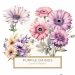 Watercolor Purple and Yellow Floral Bouquet Clipart - Perfect for DIY Projects, Watercolor Flowers, Purple Bouquet Clipart, Yellow Floral Design, DIY Craft Supplies, Spring Flower Clipart,1542418922