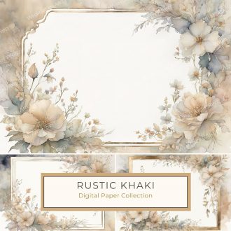 Elegant Watercolor Floral Frame with Soft Pastel Blooms and Gold Detailing, watercolor floral frame, pastel roses clipart, gold and pastel digital paper, wedding invitation design, romantic scrapbook supplies,1730485191