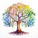 Watercolor Tree of Life Illustration - Nature Clipart for DIY Projects, watercolor tree, tree of life, nature clipart, green leaves art, crafting clipart,1554286883