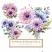 Watercolor Pink and Purple Gerbera Blooms Clipart for DIY Crafts, watercolor flowers, gerbera daisies, floral clipart, DIY craft supplies, pink purple blooms,1556604375