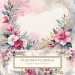 Elegant Watercolor Floral Frame Background for DIY Projects, watercolor floral, floral digital paper, elegant frame, wedding invitations, pink flowers design,1755143460