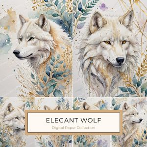 Crafting with Watercolor Wolves