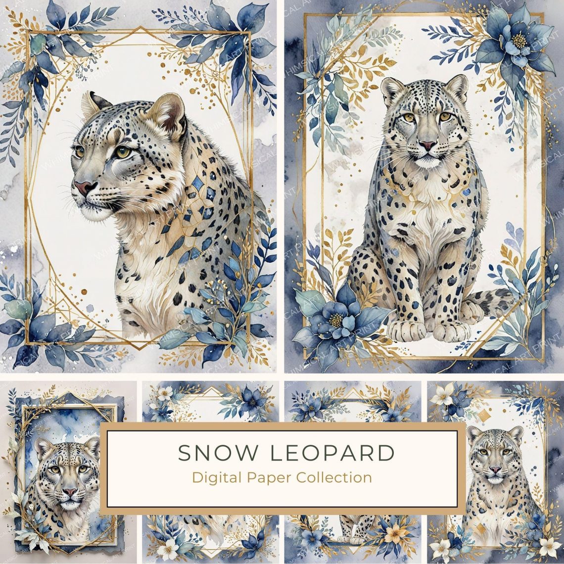 DIY Watercolor Leopard Art