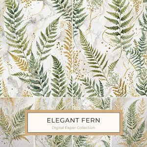 DIY with Watercolor Ferns